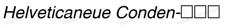 Helveticaneue Conden字体转换
